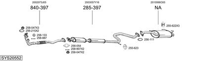 BOSAL SYS20552