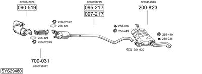 BOSAL SYS29480 BOSAL SYS29480