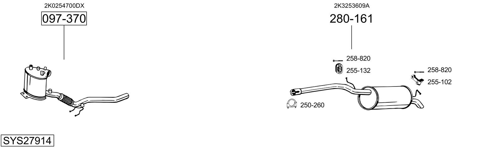 BOSAL SYS27914