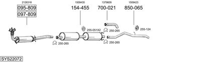 BOSAL SYS22072 BOSAL SYS22072