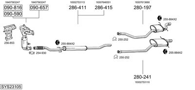 BOSAL SYS23105