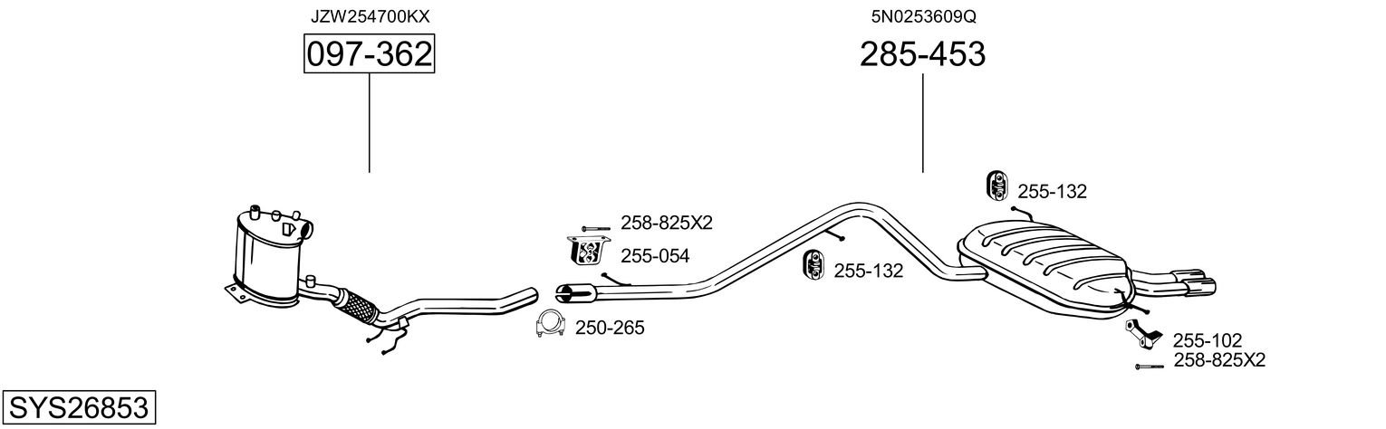 BOSAL SYS26853