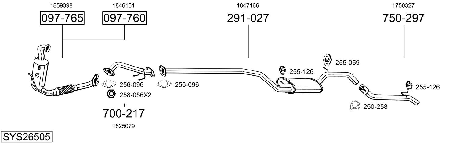BOSAL SYS26505