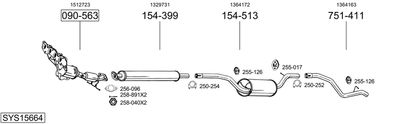 BOSAL SYS15664 BOSAL SYS15664