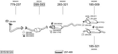 BOSAL SYS18124 BOSAL SYS18124