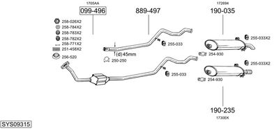 BOSAL SYS09315