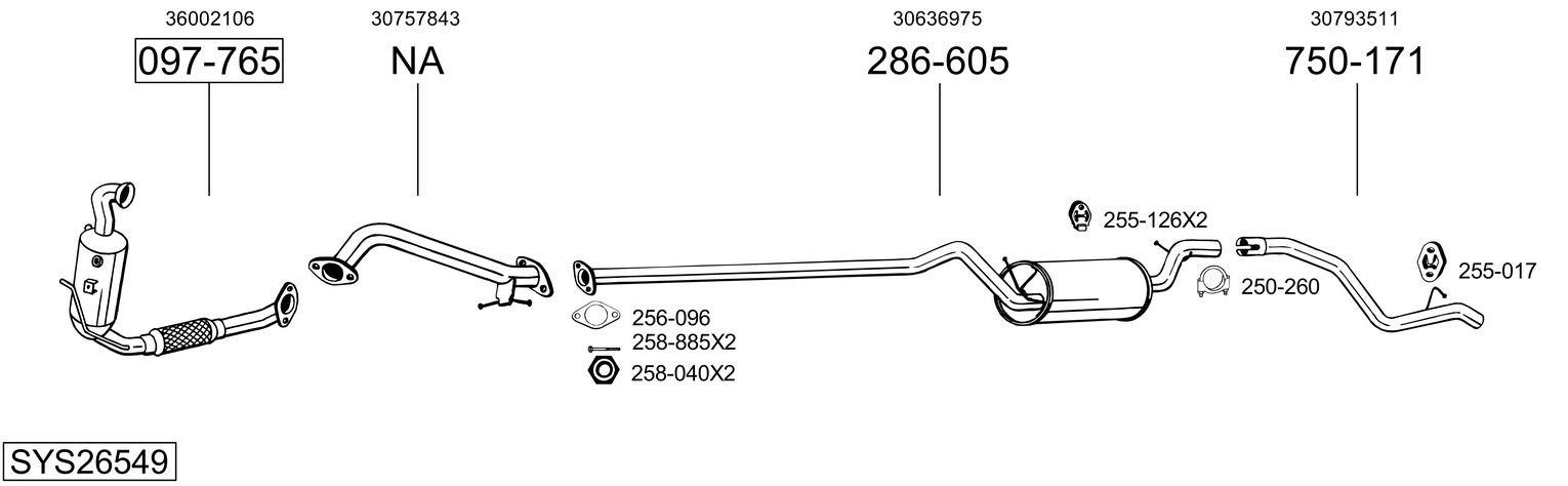 BOSAL SYS26549