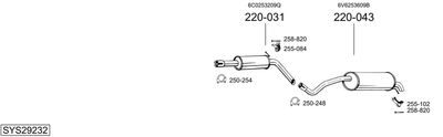 BOSAL SYS29232 BOSAL SYS29232