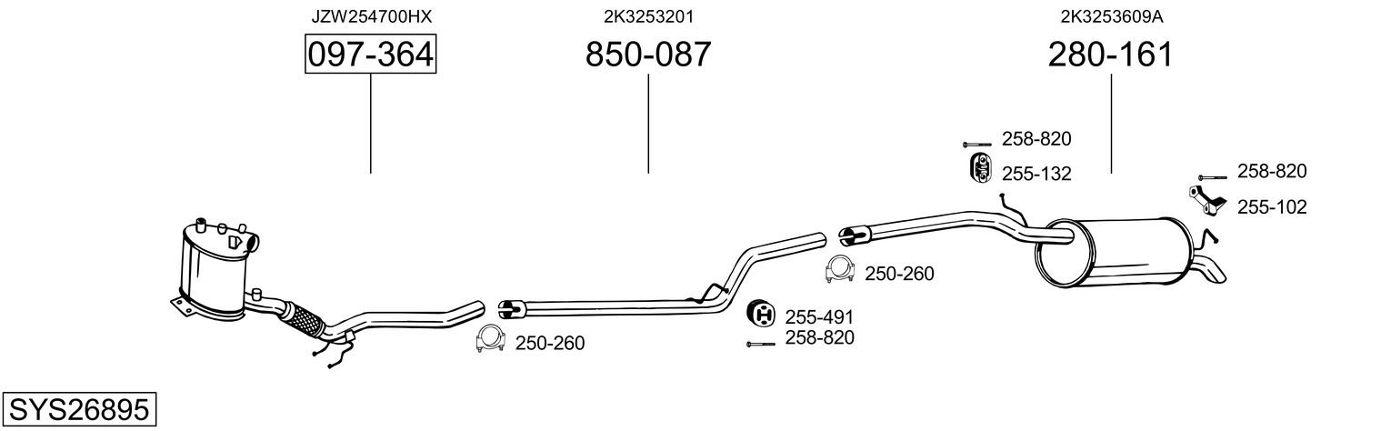 BOSAL SYS26895