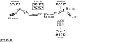 BOSAL SYS25538