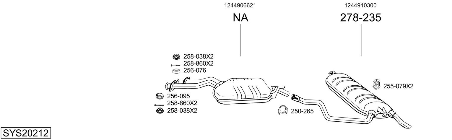 BOSAL SYS20212
