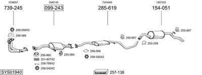 BOSAL SYS01940 BOSAL SYS01940