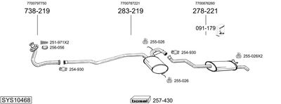BOSAL SYS10468 BOSAL SYS10468