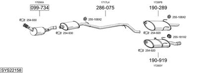 BOSAL SYS22158