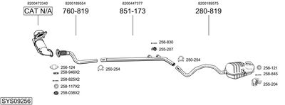 BOSAL SYS09256 BOSAL SYS09256