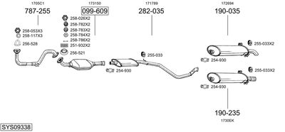 BOSAL SYS09338