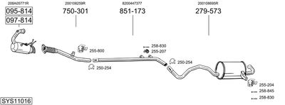 BOSAL SYS11016