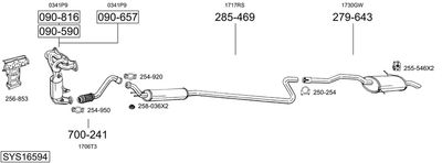 BOSAL SYS16594