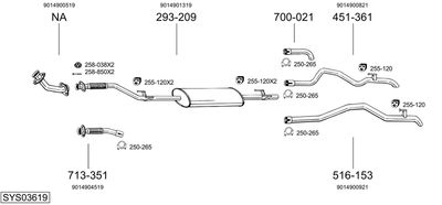 BOSAL SYS03619 BOSAL SYS03619