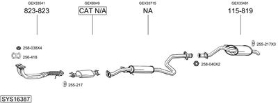 BOSAL SYS16387