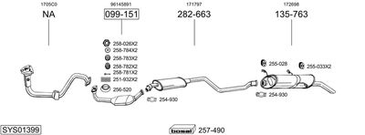 BOSAL SYS01399