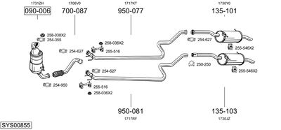 BOSAL SYS00855