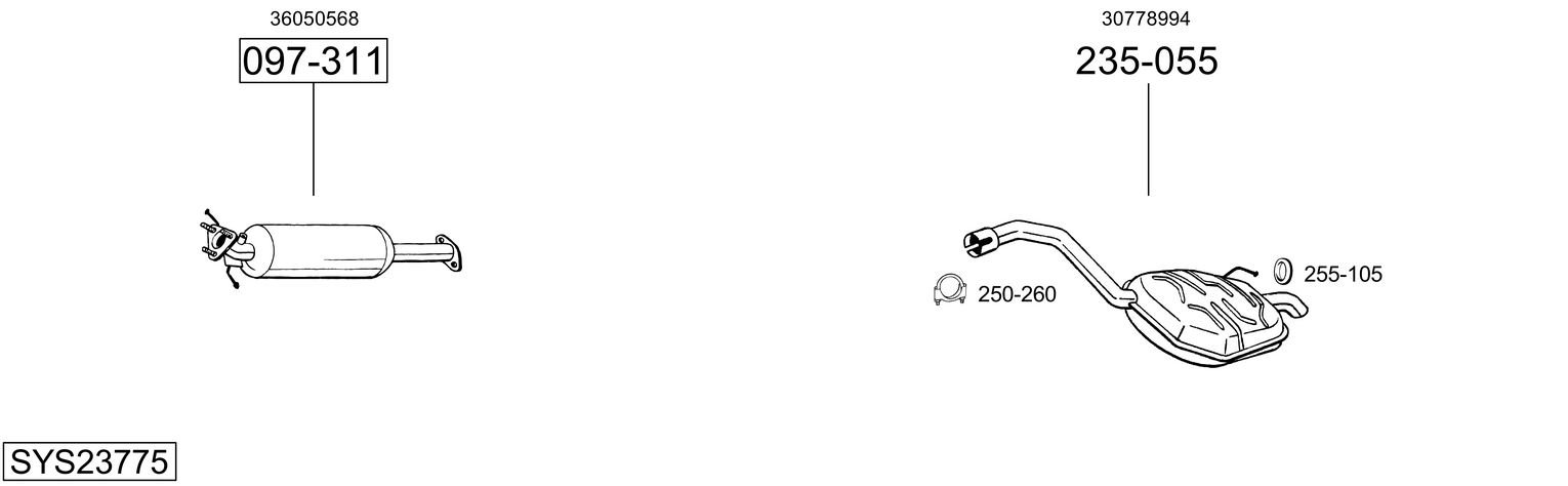 BOSAL SYS23775