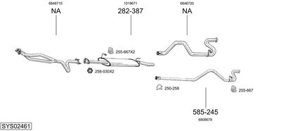 BOSAL SYS02461 BOSAL SYS02461