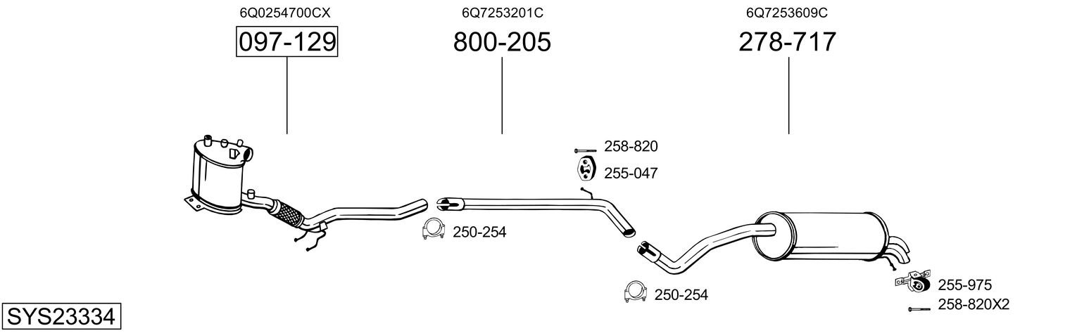 BOSAL SYS23334