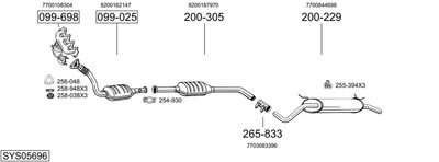 BOSAL SYS05696 BOSAL SYS05696