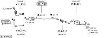 BOSAL SYS10503 BOSAL SYS10503