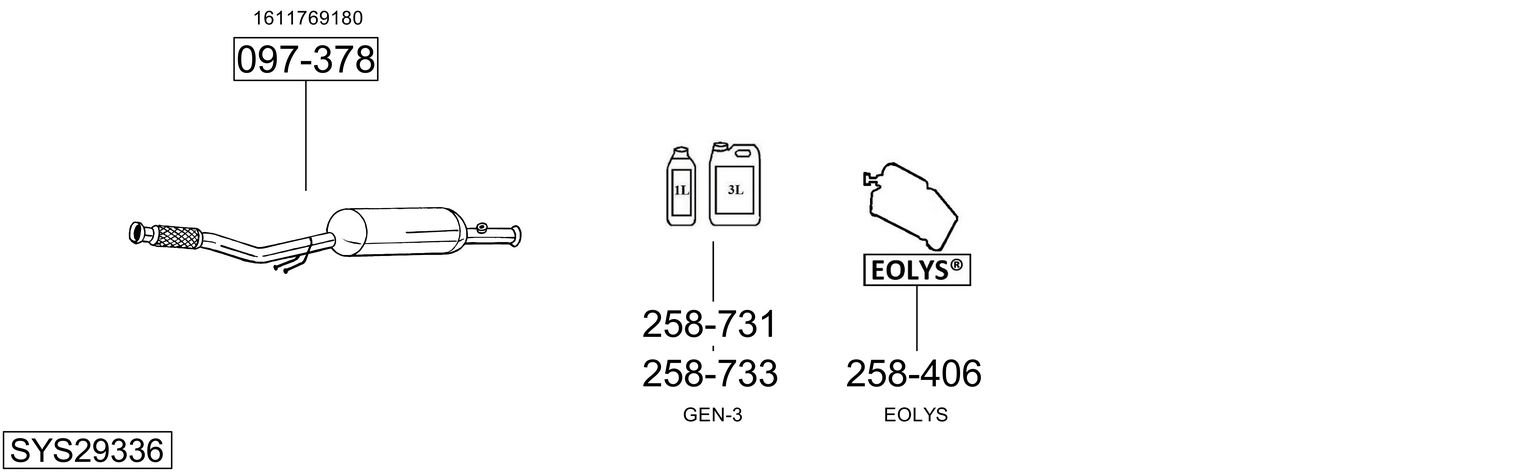 BOSAL SYS29336
