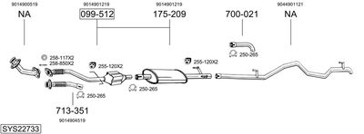 BOSAL SYS22733