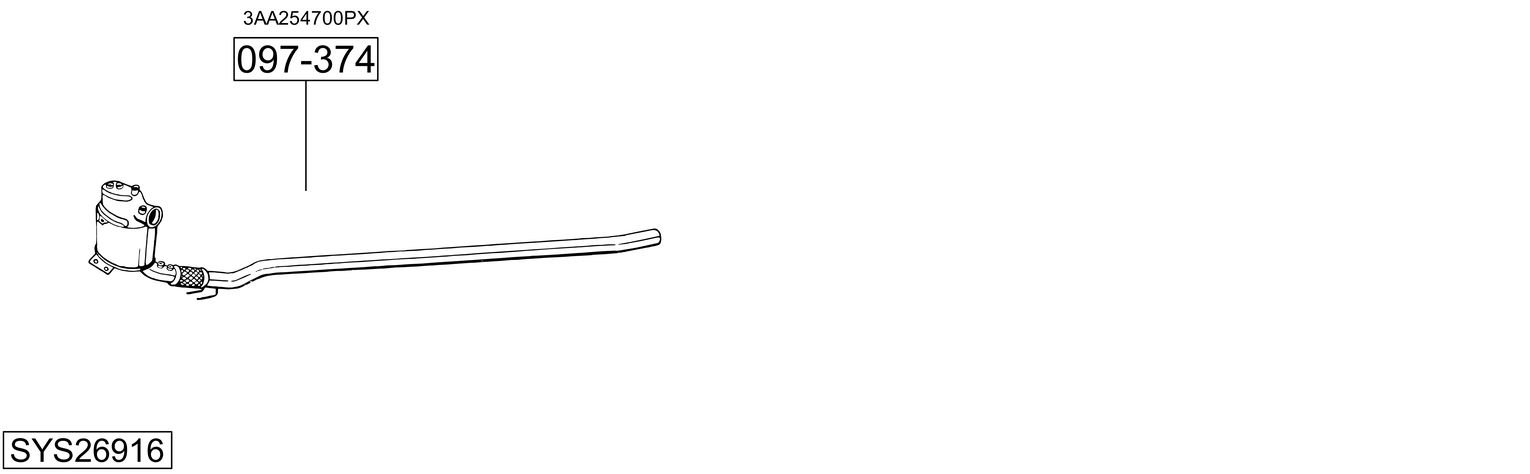 BOSAL SYS26916