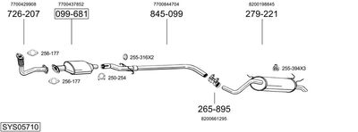 BOSAL SYS05710 BOSAL SYS05710