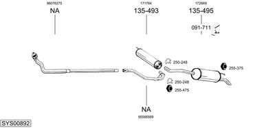 BOSAL SYS00892
