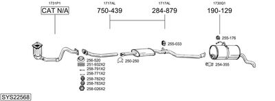 BOSAL SYS22568