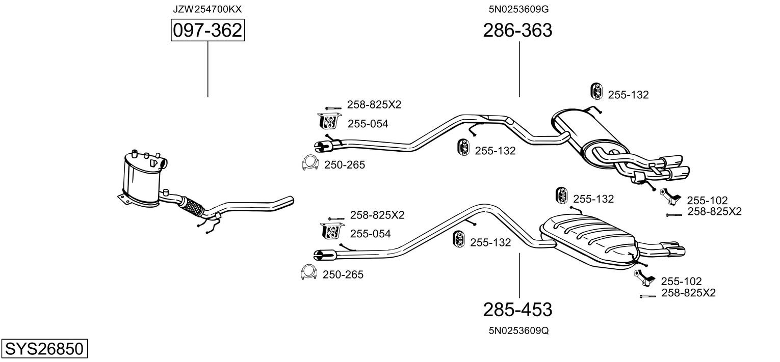 BOSAL SYS26850