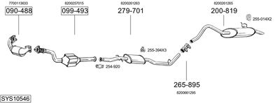 BOSAL SYS10546 BOSAL SYS10546