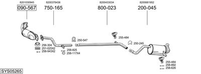 BOSAL SYS05265 BOSAL SYS05265