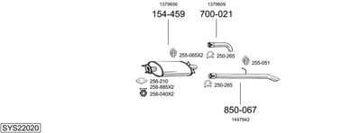 BOSAL SYS22020