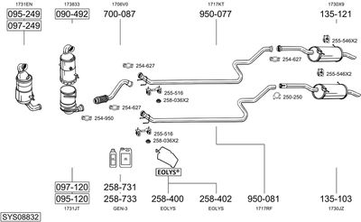BOSAL SYS08832