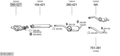 BOSAL SYS12931 BOSAL SYS12931