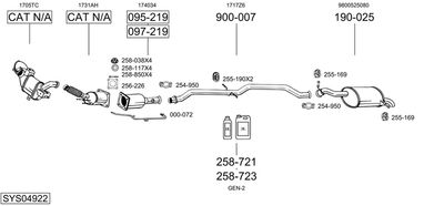 BOSAL SYS04922