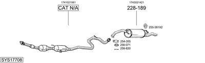 BOSAL SYS17708
