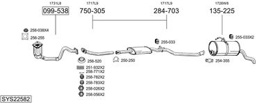 BOSAL SYS22582