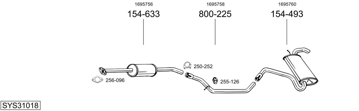 BOSAL SYS31018 BOSAL SYS31018
