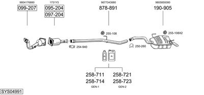 BOSAL SYS04991