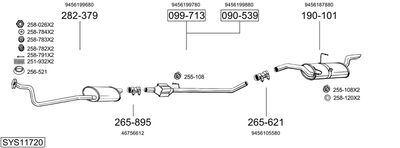 BOSAL SYS11720 BOSAL SYS11720