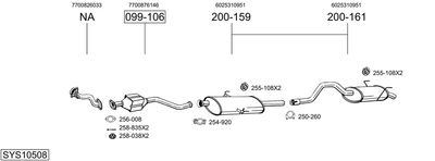 BOSAL SYS10508 BOSAL SYS10508